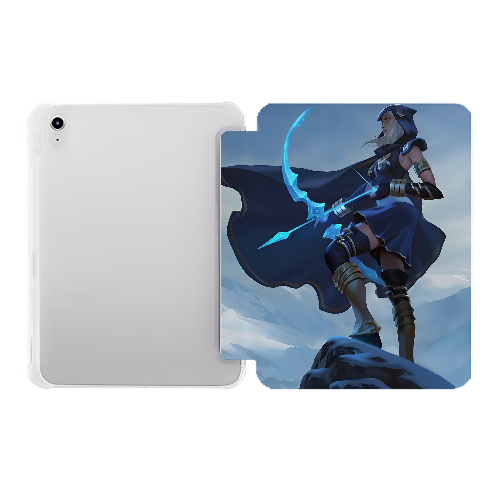 （画像用） リーグ・オブ・レジェンド League of Legends LOL IPad ケース ペン収納付き 三つ折りスタンド PUレザー×シリコン 対応機種9.5/10.5/10.9インチ